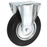 Vidaxl 8 stk hjul fast 200 mm