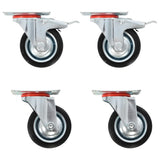 Vidaxl 32 pcs drejelige hjul 75 mm