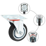 Vidaxl 32 pcs drejelige hjul 75 mm
