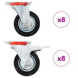 Vidaxxl 16 stk drejelige hjul 100 mm