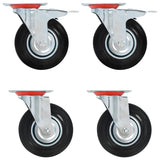 Vidaxl 8 pcs drejelige hjul 125 mm