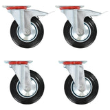 Vidaxl 16 pcs drejelige hjul 160 mm