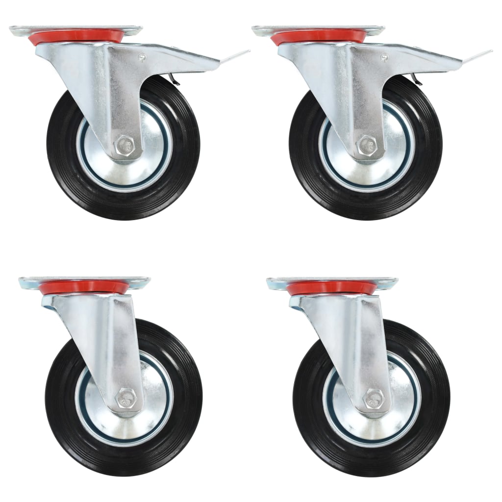 Vidaxl 32 pcs drejelige hjul 160 mm