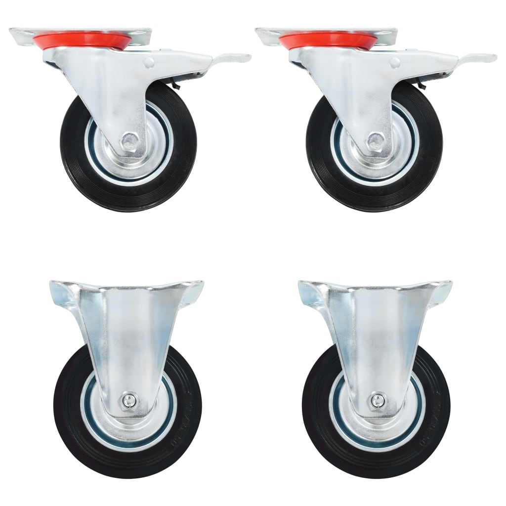 Vidaxl 8 PCS Wheels 100 mm