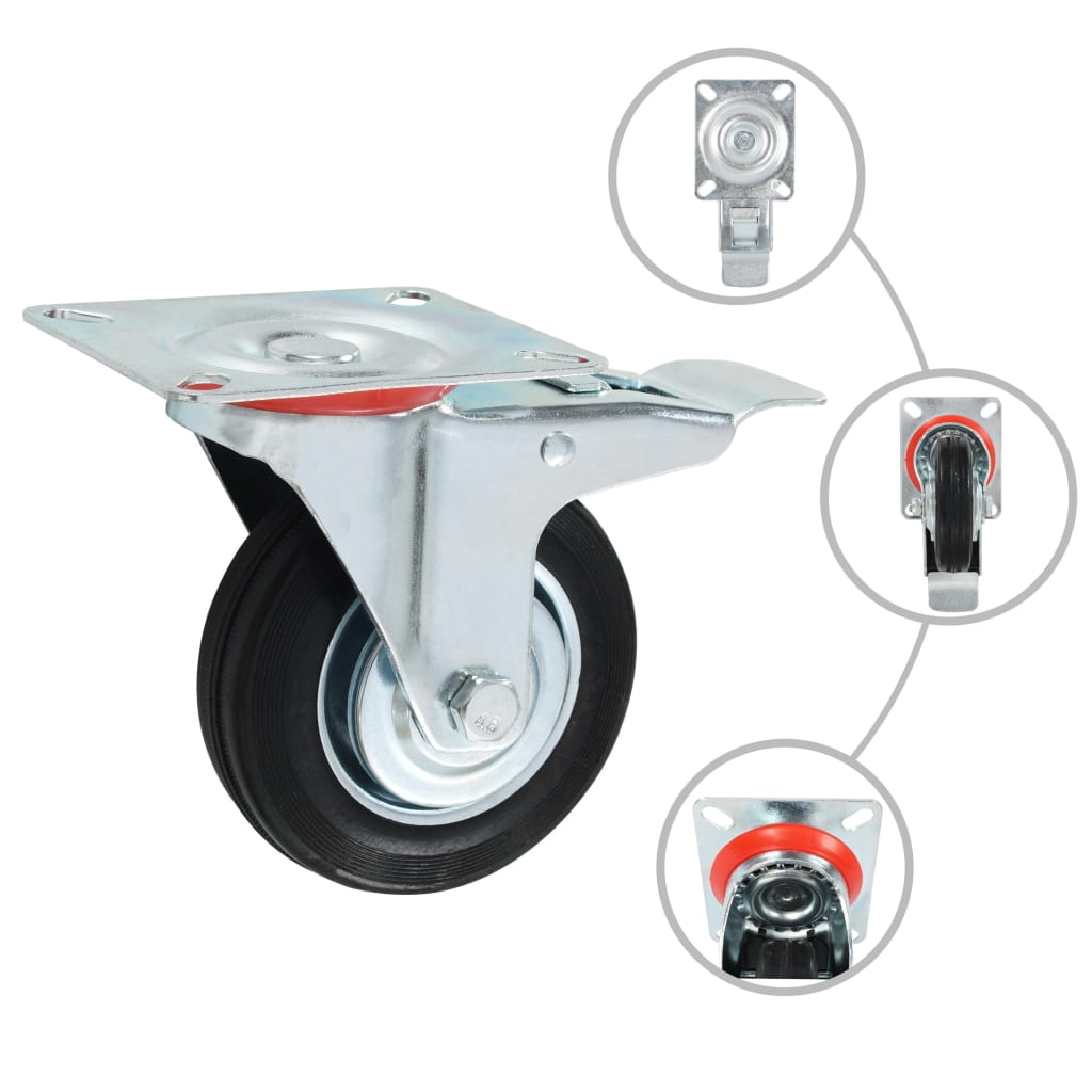 Vidaxl 32 pcs hjul 100 mm