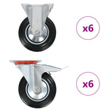 VidaXL 12 stk hjul 160 mm