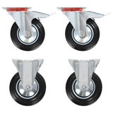 Vidaxl 16 pcs hjul 160 mm