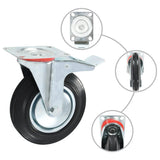 VidaXL 8 stk hjul 200 mm