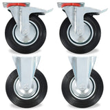 Vidaxl 16 pcs hjul 200 mm