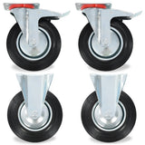 Vidaxl 24 pcs hjul 200 mm