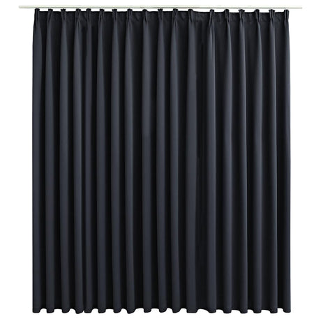 Vidaxl gardin fordømt med kroge 290x245 cm sort