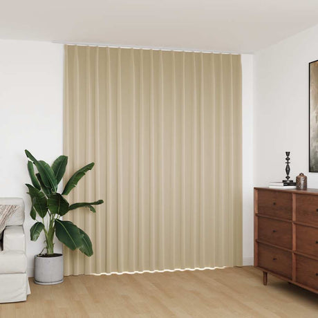 Vidaxl Curtain Blackout med kroge 290x245 cm beige