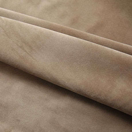 Vidaxl gardiner Blackout 2 m med kroge 140x245 cm Velvet Beige
