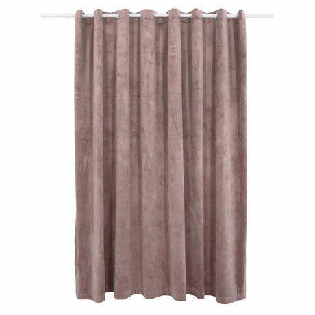 Vidaxl Curtain Blackout med ringe 290x245 cm fløjl antik lyserød