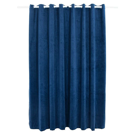 Vidaxl gardin fordømmende med ringe 290x245 cm fløjlblå