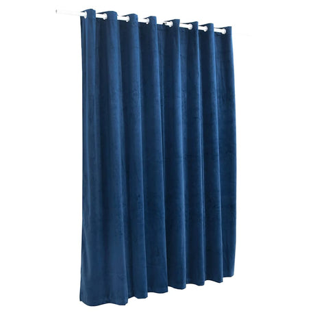 Vidaxl gardin fordømmende med ringe 290x245 cm fløjlblå