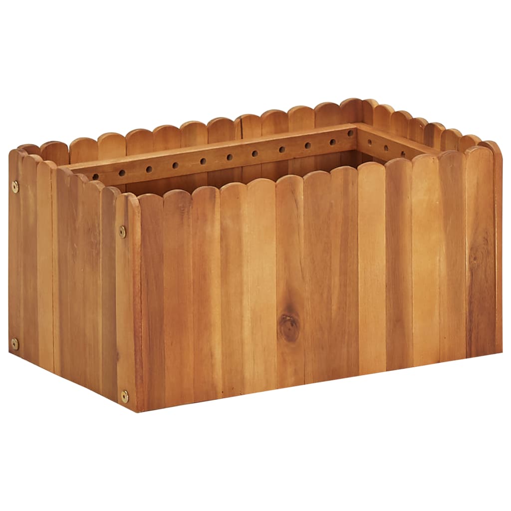 Vidaxl Planning Box hævet 50x30x25 cm solid acaciahout