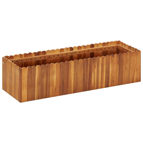 Vidaxl Planter hævede 100x30x25 cm solid acaciahout