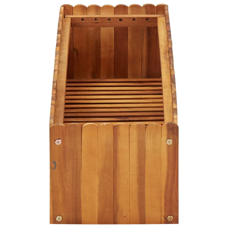 Vidaxl Planter hævede 100x30x25 cm solid acaciahout