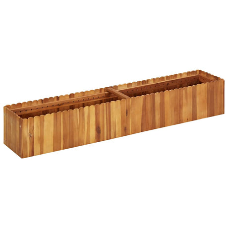 Vidaxl planter hævet 150x30x25 cm fast acacia træ