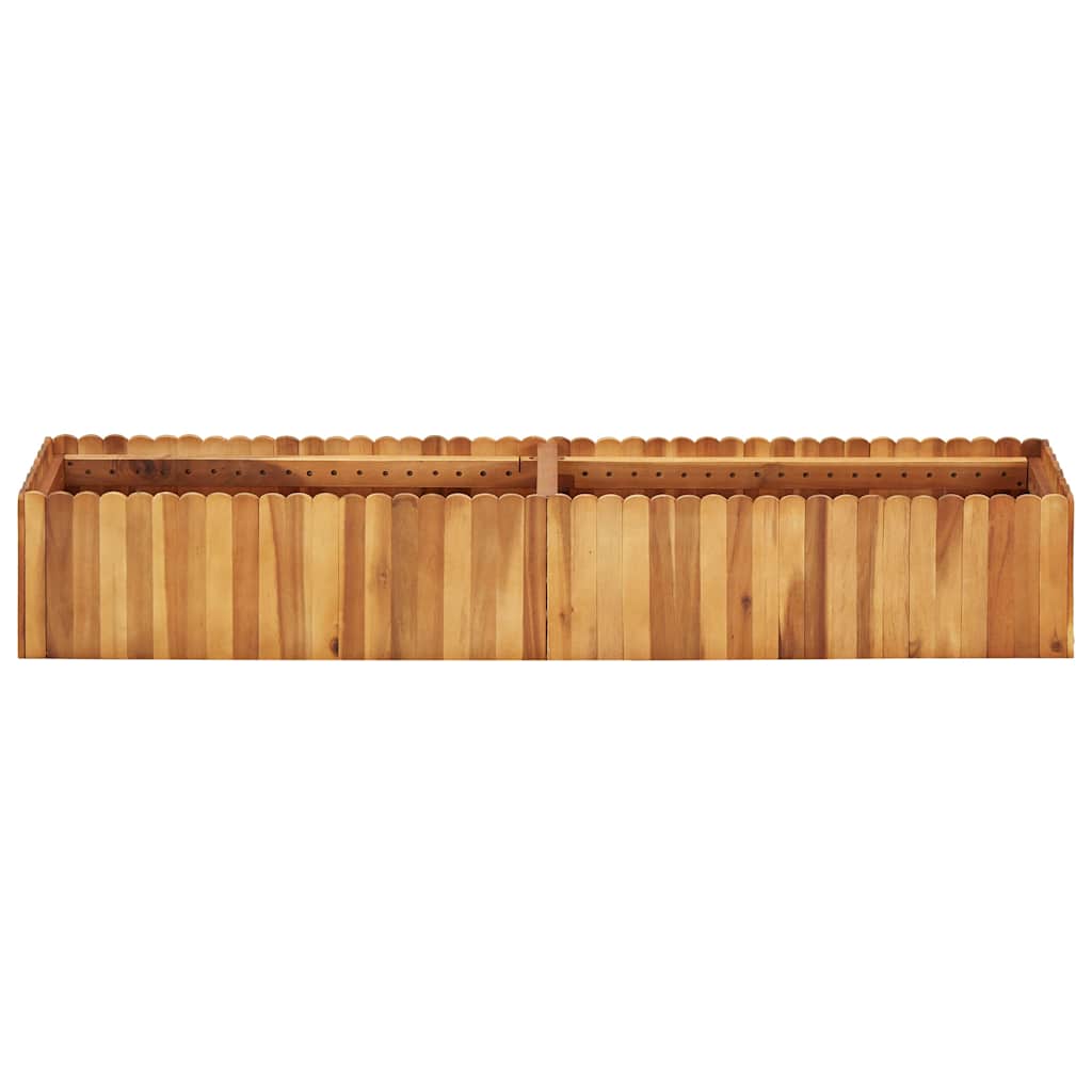 Vidaxl planter hævet 150x30x25 cm fast acacia træ