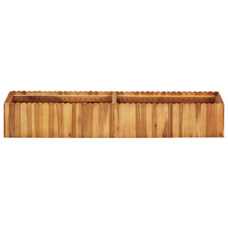 Vidaxl planter hævet 150x30x25 cm fast acacia træ