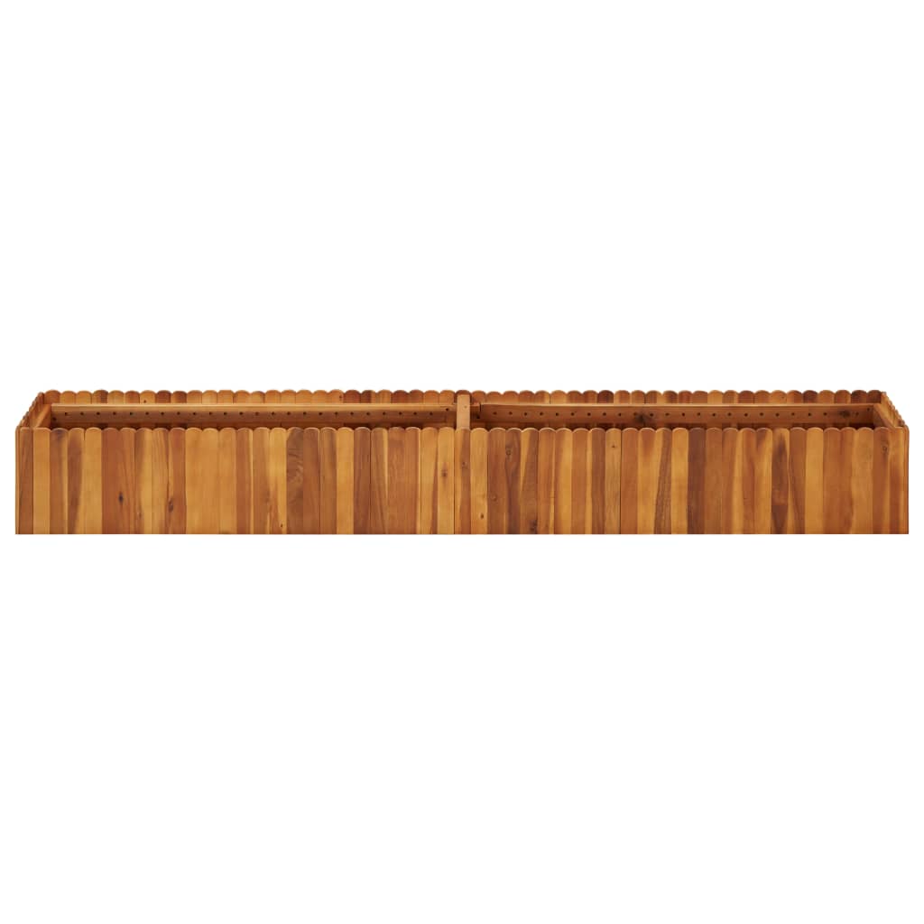Vidaxl Planter hævet 200x30x25 cm solid acaciahout