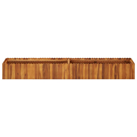 Vidaxl Planter hævet 200x30x25 cm solid acaciahout