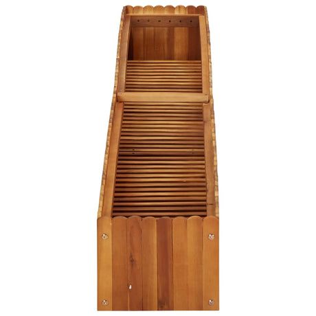 Vidaxl Planter hævet 200x30x25 cm solid acaciahout