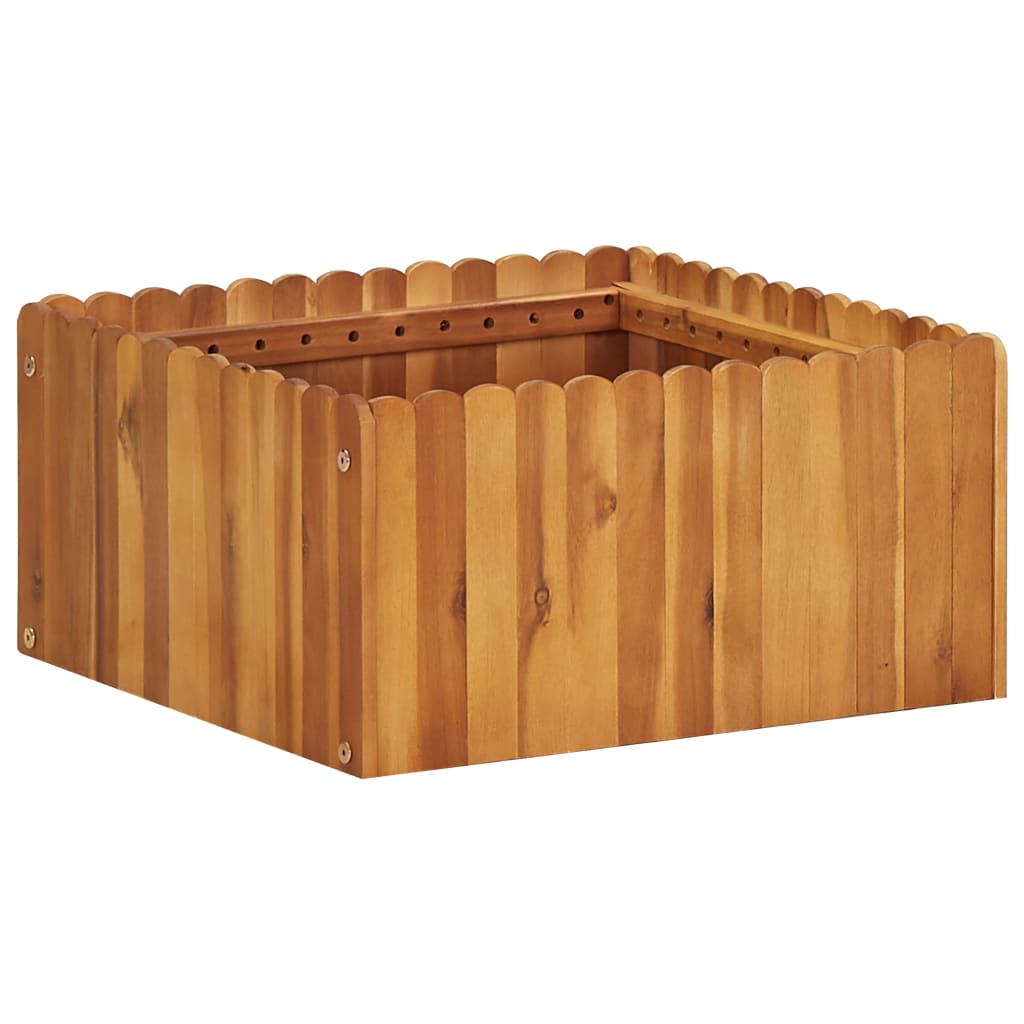 Vidaxl Planning Box hævet 50x50x25 cm solid acaciahout