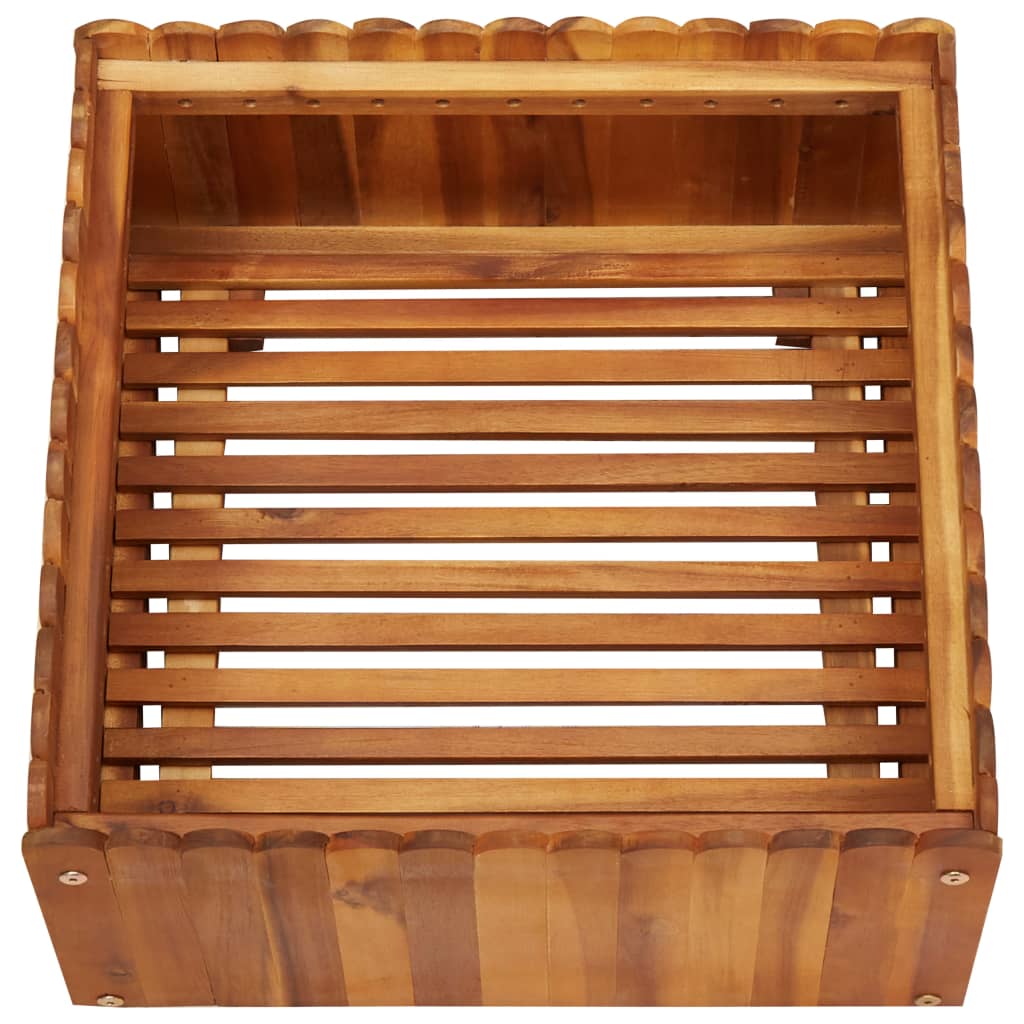 Vidaxl Planning Box hævet 50x50x25 cm solid acaciahout