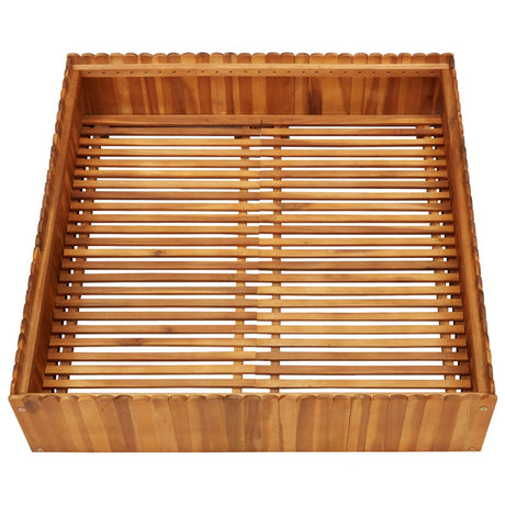Vidaxl Planning Box hævet 100x100x25 cm solid acaciahout