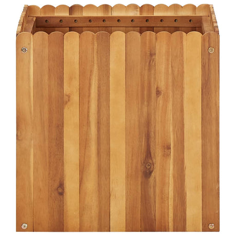 Vidaxl Planning Box hævet 50x50x50 cm solid acaciahout