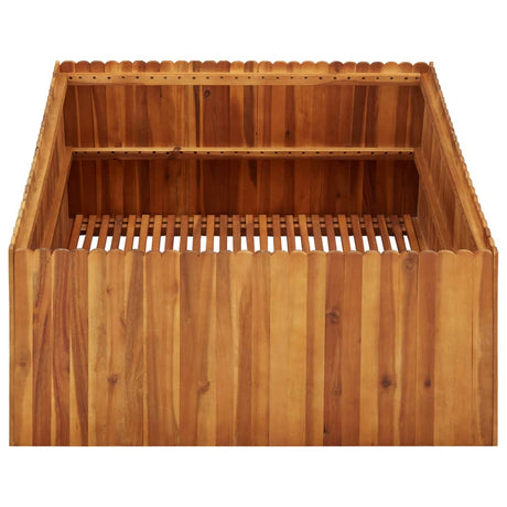 Vidaxl Planter hævede 100x100x50 cm solid acaciahout
