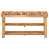 Vidaxl Shoe Rack 90x32x46 cm Solid Acacia Wood