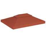 Vidaxl Prieverkak 2-lag 310 g m² 4x3 m terracotta farvet