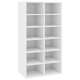 Vidaxl Shoe Rack 54x34x100,5 cm forarbejdet træhvide