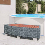 VidaXL spastige 92x45x25 cm polyrattangrå