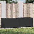 Vidaxl tuinbox 200x50x60 cm poly rattan zwart