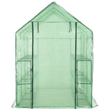 Vidaxl Walk -i drivhuset med 12 hylder 143x214x196 cm stål