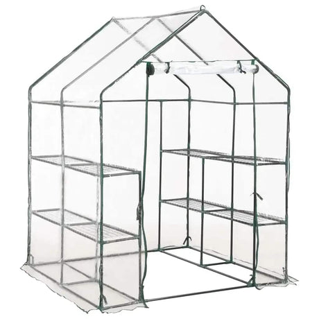 Vidaxl Tuinkas med 8 hylder 143x143x195 cm