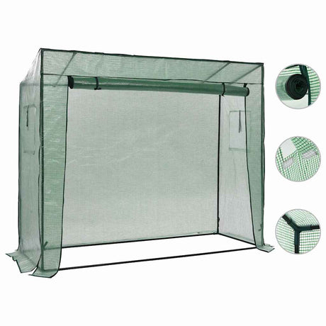 Vidaxx walk-in drivhus 200x80x173 cm