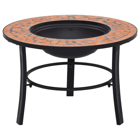 Vidaxl Fire Bowl Mosaic 68 cm keramisk terracotta -farvet