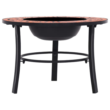 Vidaxl Fire Bowl Mosaic 68 cm keramisk terracotta -farvet