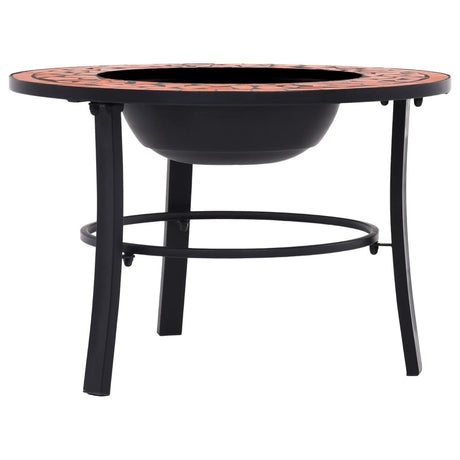 Vidaxl Fire Bowl Mosaic 68 cm keramisk terracotta -farvet