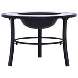 Vidaxl Fire Bowl Mosaic 68 cm keramisk blå og hvid