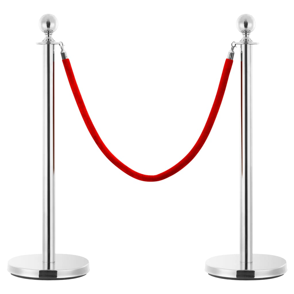 Vidaxl 3-Part VIP Set-Free Steel Steel Silver Colored
