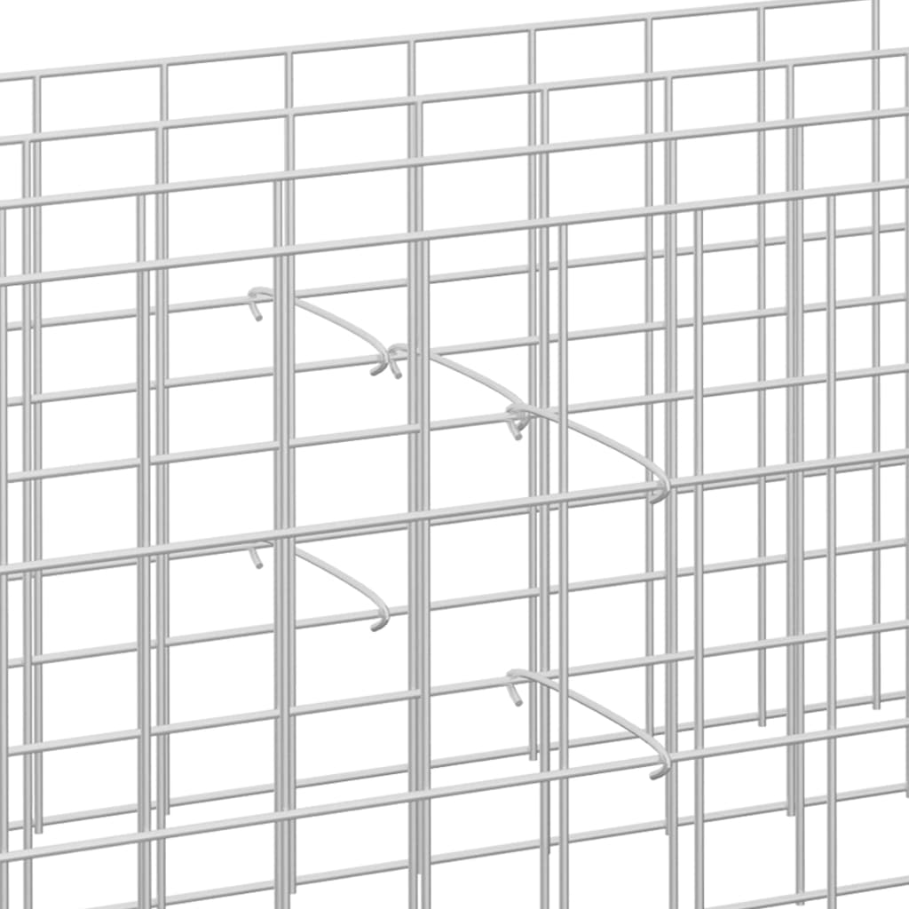 Vidaxl gabion kroge 50 stk 30 cm galvaniseret stål
