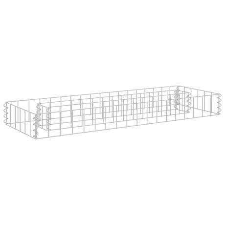 Vidaxl Gabion Planter Insented 90x30x10 cm galvaniseret stål