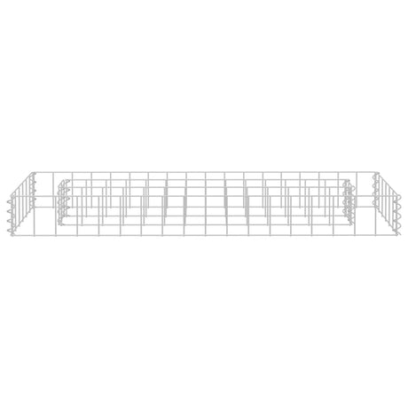 Vidaxl Gabion Planter Insented 90x30x10 cm galvaniseret stål